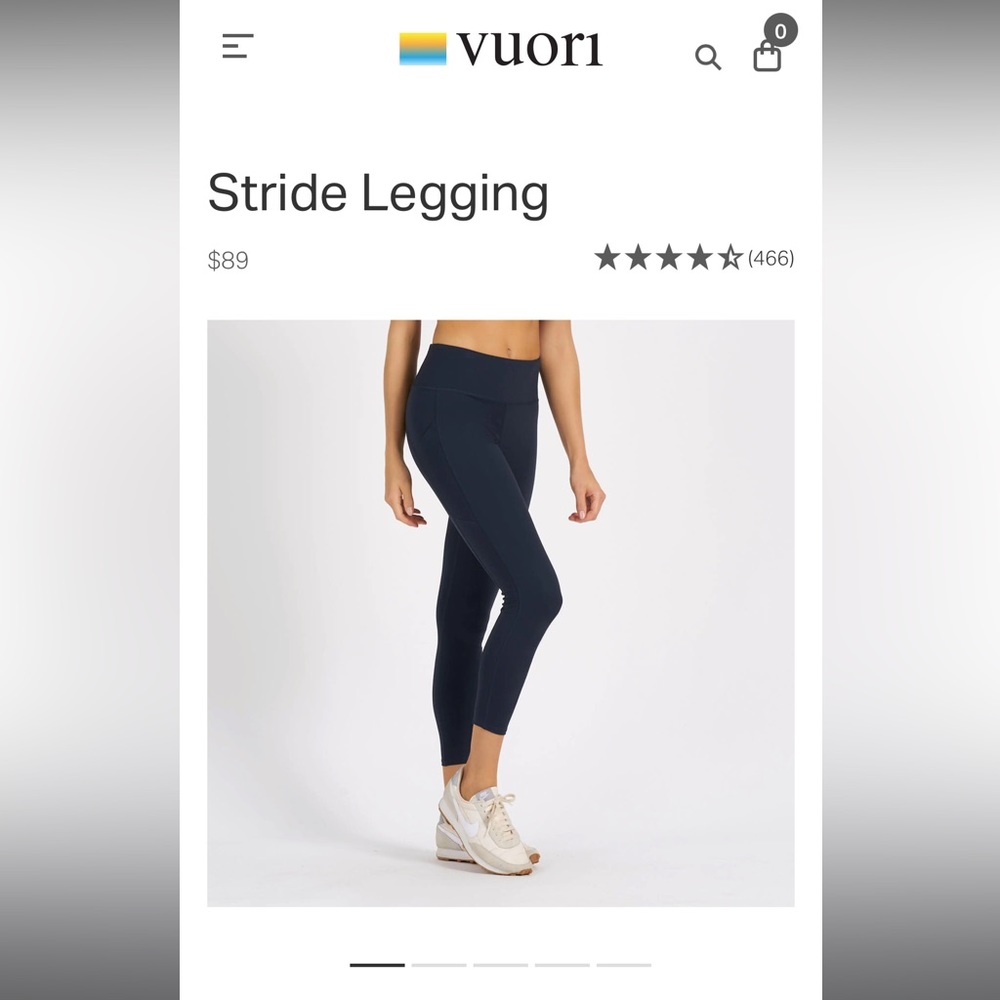 Vuori Stride Legging - Navy